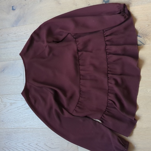 Aritzia Wilfred Odette Blouse in Truffle in XXS - Picture 4 of 4